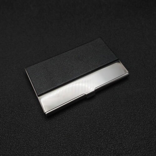 Business Card Case Holder – Elegant Design in 12 Colors, Custom Engraving Available EngraveGift - Personalize Gifts