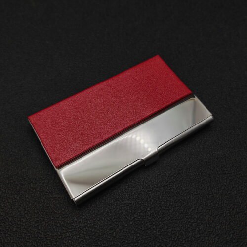 Business Card Case Holder – Elegant Design in 12 Colors, Custom Engraving Available EngraveGift - Personalize Gifts