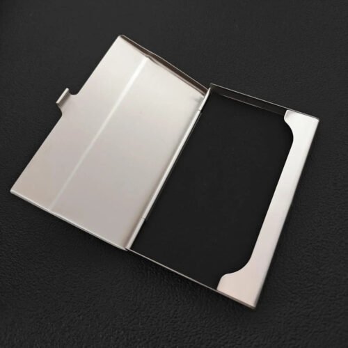 Business Card Case Holder – Elegant Design in 12 Colors, Custom Engraving Available EngraveGift - Personalize Gifts