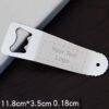 Personalized Steel Opener for Hotel  Bar Promotions - Logo QR Wedding - Engrave Your Brand or Message
