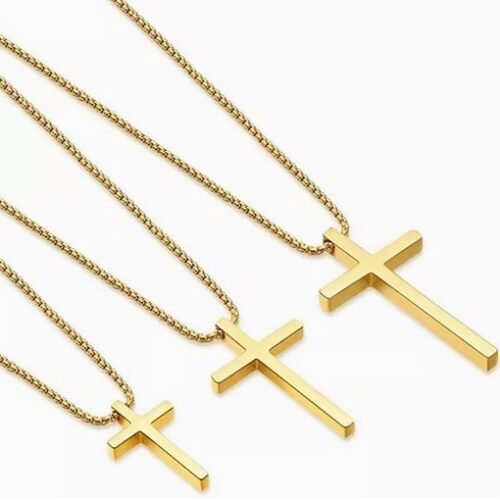 Personalized Engraved Cross Necklace - Custom Jewelry for Men, Women, Boys, and Girls - Silver, Gold, Black EngraveGift - Personalize Gifts