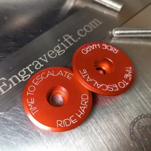 Alternative view of Personalized Bike Headset Cap – Custom Stem Cap for Cyclists with Text, Name, or Initials