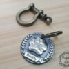 Vantage Style Pet Tag and Key Ring Duo - Personalized Stainless Metal