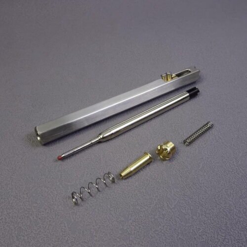 Sleek Stainless Steel Tactical Pen – Hexagonal Bolt Action Luxury Writing Tool EngraveGift - Personalize Gifts