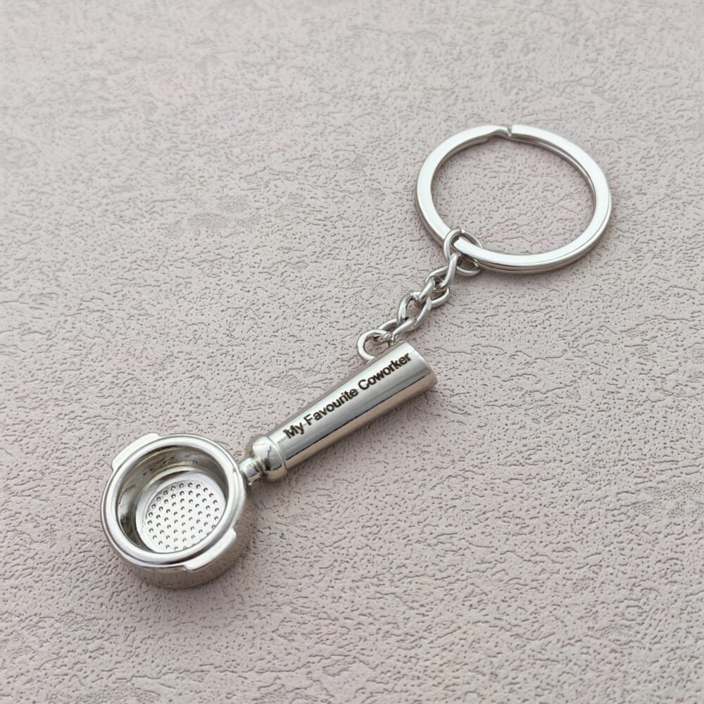 Mini Coffee Tamper Keychain – Personalized Barista Tool, Custom Engraving