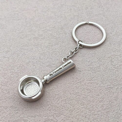 Mini Coffee Tamper Keychain – Personalized Barista Tool, Custom Engraving