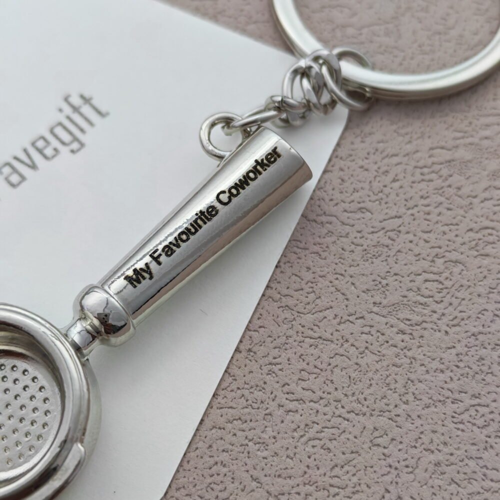 Mini Coffee Tamper Keychain – Personalized Barista Tool, Custom Engraving - Image 9
