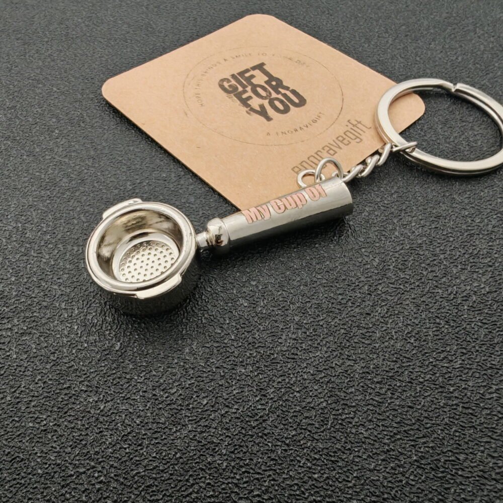 Mini Coffee Tamper Keychain – Personalized Barista Tool, Custom Engraving - Image 6