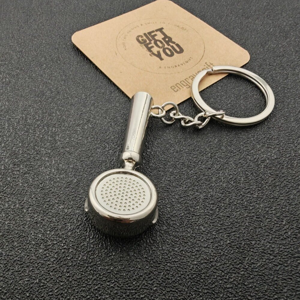 Mini Coffee Tamper Keychain – Personalized Barista Tool, Custom Engraving - Image 5