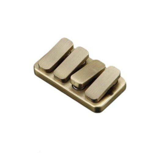 Magnetic Brass Fidget Slider – Pocket Tactile Clicker for Adults, Optional Engraving EngraveGift - Personalize Gifts