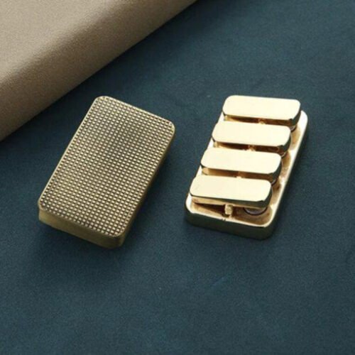 Magnetic Brass Fidget Slider – Pocket Tactile Clicker for Adults, Optional Engraving EngraveGift - Personalize Gifts