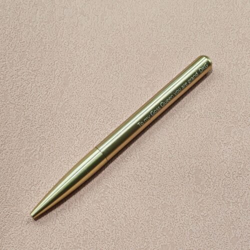Brass Twist Ballpoint Pen – Heavy Vintage Style, Custom Engraved Gift for Agent, Client, Office, or Bulk Orders EngraveGift - Personalize Gifts
