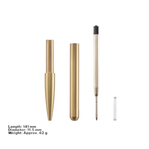 Brass Twist Ballpoint Pen – Heavy Vintage Style, Custom Engraved Gift for Agent, Client, Office, or Bulk Orders EngraveGift - Personalize Gifts